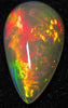 6.3ct Welo Opal Pear Cabochon AAAA Loose Ethiopian Fire Ball Flash