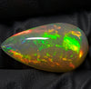 6.3ct Welo Opal Pear Cabochon AAAA Loose Ethiopian Fire Ball Flash
