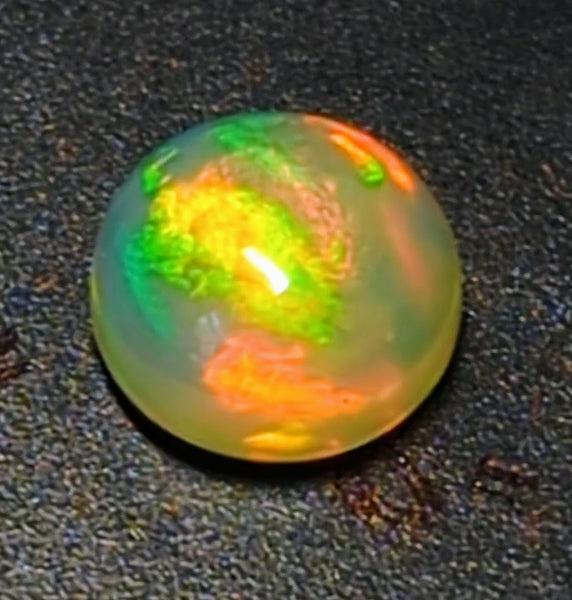 10.5mm Welo Opal Round Cabochon AAA+ Rainbow Flash Loose Ethiopian