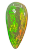 14.8ct Welo Opal Pear Cabochon AAAA Loose Ethiopian Neon Flash