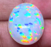 25.4ct Welo Opal Oval Cabochon AAAA Loose Prism Flash Ethiopian