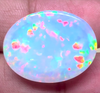 25.4ct Welo Opal Oval Cabochon AAAA Loose Prism Flash Ethiopian