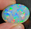 25.4ct Welo Opal Oval Cabochon AAAA Loose Prism Flash Ethiopian