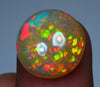 4.7ct Welo Opal Round Cabochon AAAA Galaxy Flash Loose Ethiopian