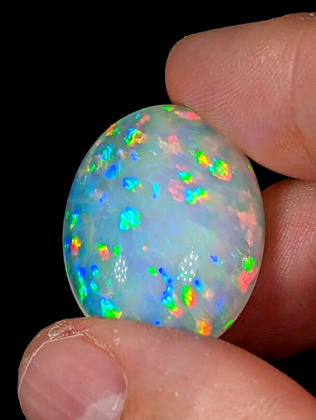 25.4ct Welo Opal Oval Cabochon AAAA Loose Prism Flash Ethiopian 25.4ct Welo Opal Oval Cabochon AAAA Loose Prism Flash Ethiopian