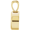 14K Gold Oval Cut Solitaire Pendant Setting - Bezel Style Pendant Mounting