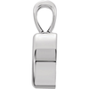 14K Gold Oval Cut Solitaire Pendant Setting - Bezel Style Pendant Mounting