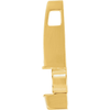 14K Gold Round Cut Solitaire Pendant Setting - Bar Style Pendant Mounting
