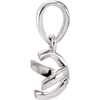14K Gold Round Cut Solitaire Pendant Setting - Twist Style Pendant Mounting