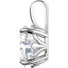 Sterling Silver Oval 4-Prong Fleur-de-lis Pendant Setting 6x4mm-12x10mm