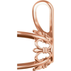 14K Gold Round Cut Solitaire Pendant Setting - Fleur-de-lis Style Pendant Mounting