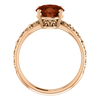 14K Gold Oval Cut Solitaire Ring Setting - Antique Style Ring Mounting