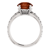 Sterling Silver Round Cut Solitaire Ring Setting - Antique Style Ring Mounting