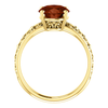 14K Gold Oval Cut Solitaire Ring Setting - Antique Style Ring Mounting