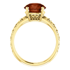 14K Gold Round Cut Solitaire Ring Setting - Antique Style Ring Mounting