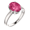 14K Gold Oval Cut Solitaire Ring Setting - Claw Style Ring Mounting
