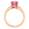 14K Gold Cushion Cut Solitaire Ring Setting - Claw Style Ring Mounting