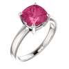 14K Gold Cushion Cut Solitaire Ring Setting - Claw Style Ring Mounting