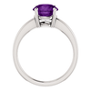 14K Gold Round Cut Solitaire Ring Setting - Claw Style Ring Mounting