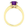 14K Gold Round Cut Solitaire Ring Setting - Claw Style Ring Mounting
