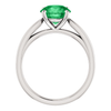 Sterling Silver Round Cut Solitaire Ring Setting - Tapered Style Ring Mounting