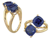 14K Gold Cushion Cut Solitaire Ring Setting - Friendship/Couples Style Ring Mounting