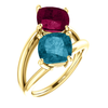 14K Gold Cushion Cut Solitaire Ring Setting - Friendship/Couples Style Ring Mounting