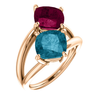 14K Gold Cushion Cut Solitaire Ring Setting - Friendship/Couples Style Ring Mounting