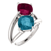 14K Gold Cushion Cut Solitaire Ring Setting - Friendship/Couples Style Ring Mounting