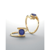 14K Gold Round Cut Solitaire Ring Setting - Modern Bypass Style Ring Mounting