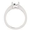 14K Gold Round Cut Solitaire Ring Setting - Modern Style Ring Mounting