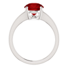 14K Gold Round Cut Solitaire Ring Setting - Modern Style Ring Mounting