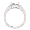 14K Gold Oval Cut Solitaire Ring Setting - Modern Style Ring Mounting