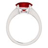 14K Gold Oval Cut Solitaire Ring Setting - Modern Style Ring Mounting