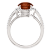 14K Gold Round Cut w/ Diamond Ring Setting - Halo Bypass Style Ring Mounting