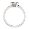 14K Gold Cushion Cut Solitaire Ring Setting - Modern Style Ring Mounting