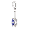 14K Gold Round Cut w/ Diamond Pendant Setting - Modern Style Pendant Mounting