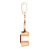 14K Gold Round Cut w/ Diamond Pendant Setting - Contemporary Style Pendant Mounting