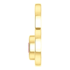 14K Gold Round Cut Solitaire Pendant Setting - Heart Style Pendant Mounting