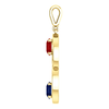 14K Gold Round Cut Solitaire Pendant Setting - 2 Ring Style Pendant Mounting