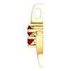 14K Gold Round Cut Solitaire Pendant Setting - 2 Stone Style Pendant Mounting
