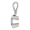 14K Gold Round Cut Solitaire Pendant Setting - Modern Style Pendant Mounting