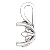 14K Gold Round Cut Solitaire Pendant Setting - Braided Style Pendant Mounting