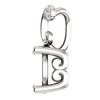 14K Gold Round Cut Solitaire Pendant Setting - Antique Style Pendant Mounting