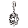 14K Gold Round Cut Solitaire Pendant Setting - Star Style Pendant Mounting