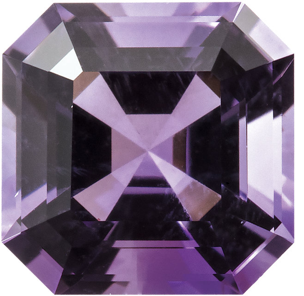 Natural Extra Fine Purple Amethyst - Asscher Cut - AAA+ Grade