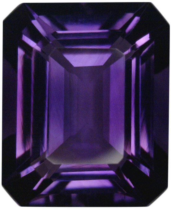 Natural Fine Deep Purple Amethyst - Emerald Cut - East Africa - Top Grade - NW Gems & Diamonds