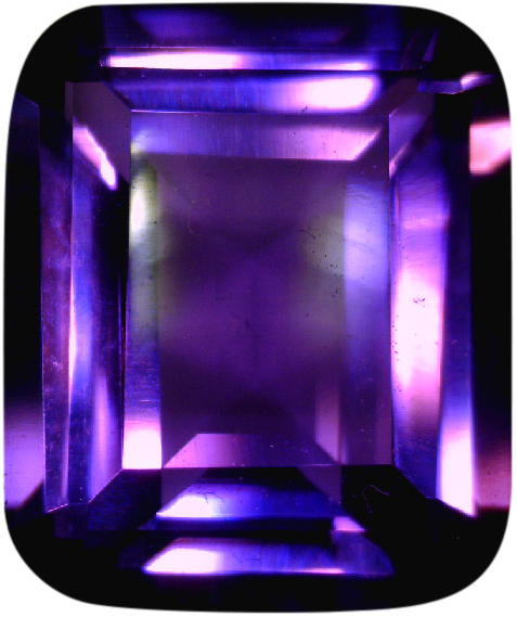 Natural Fine Vivid Purple Amethyst - Emerald Cut - Zambia - Top Grade - NW Gems & Diamonds
