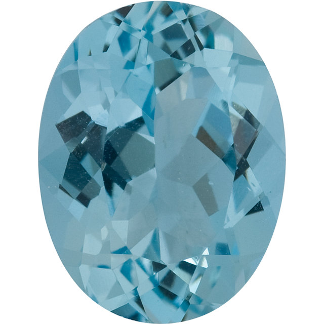 Natural Fine Medium Blue Aquamarine - Oval - Brazil - Select Grade - NW Gems & Diamonds