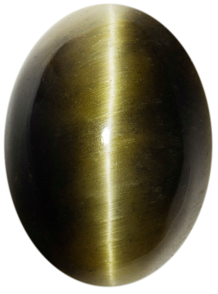 Natural Extra Fine Deep Green Cat's Eye - Oval Cabochon - AAA+ Grade Natural Extra Fine Deep Green Cat's Eye - Oval Cabochon - AAA+ Grade